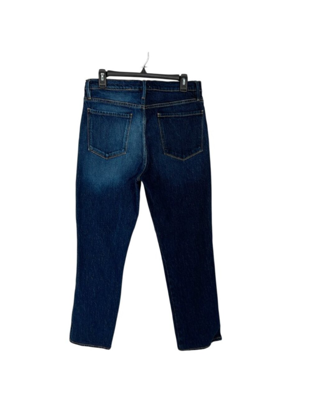 Frame Le Sylvie Slender Straight Jeans Two-Tone Denim Cropped Size 29 - Picture 8 of 12